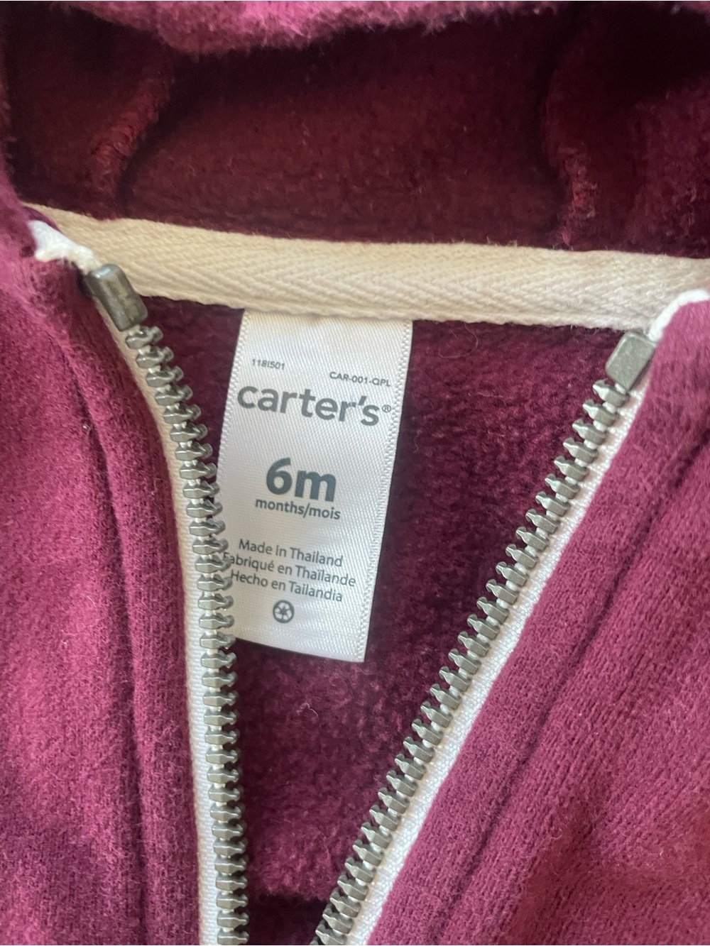 Carter’s 6 month jacket - Picture 3 of 3